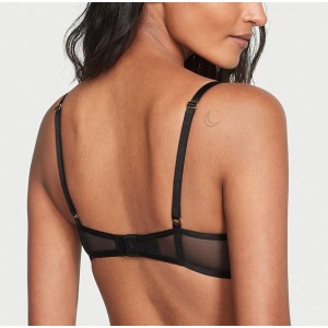 Комплект білизни Rose Embroidery Push-Up Bra Black Set