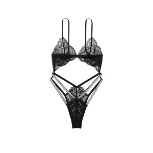 Боди Lace Triangle Chain Shine Strap Teddy