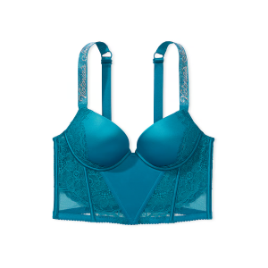 Комплект белья Very Sexy Shine Strap Lace Push-Up Corset Top Bra set Evening Tide