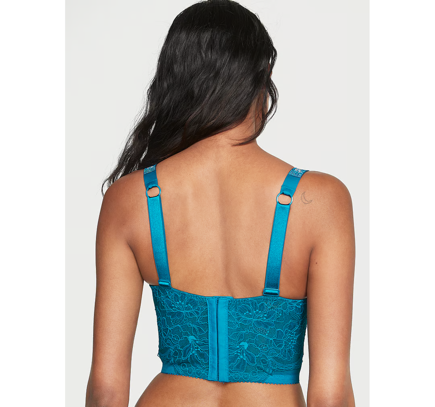 Комплект белья Very Sexy Shine Strap Lace Push-Up Corset Top Bra set Evening Tide
