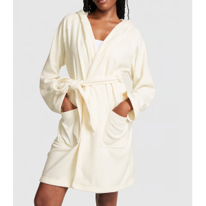 Плюшевий халат PINK Polar Fleece Robe White