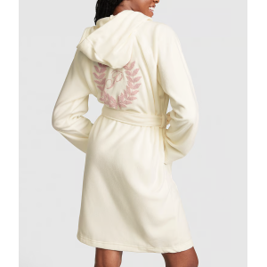 Плюшевий халат PINK Polar Fleece Robe White