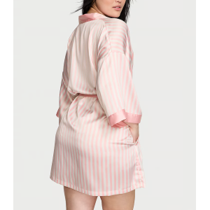 Сатиновий халат The Tour '23 Iconic Pink Stripe Robe Iconic Stripe