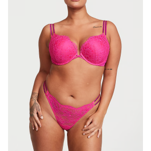 Комплект белья Bombshell Add-2-Cups Shine Strap Lace Push-Up Bra Set