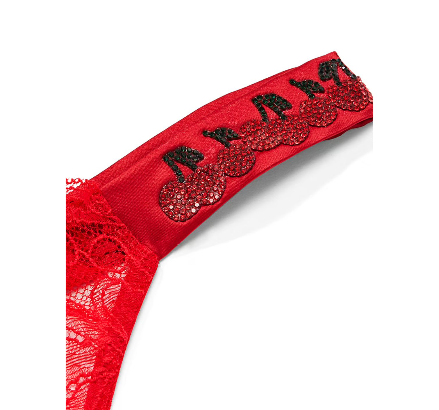 Трусики Shine Strap Thong Panty Cherry Red