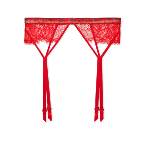 Пояс Shine Strap Lace Garter Belt Cherry Red