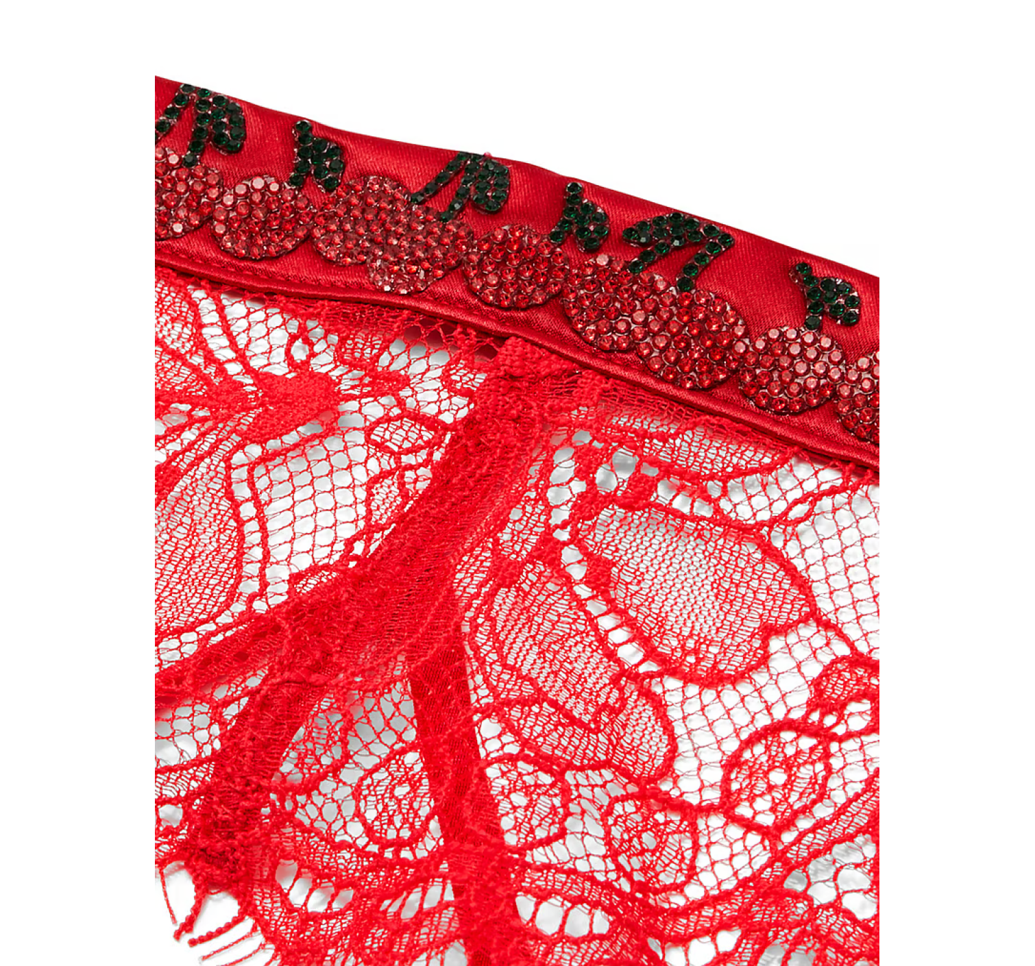 Пояс Shine Strap Lace Garter Belt Cherry Red