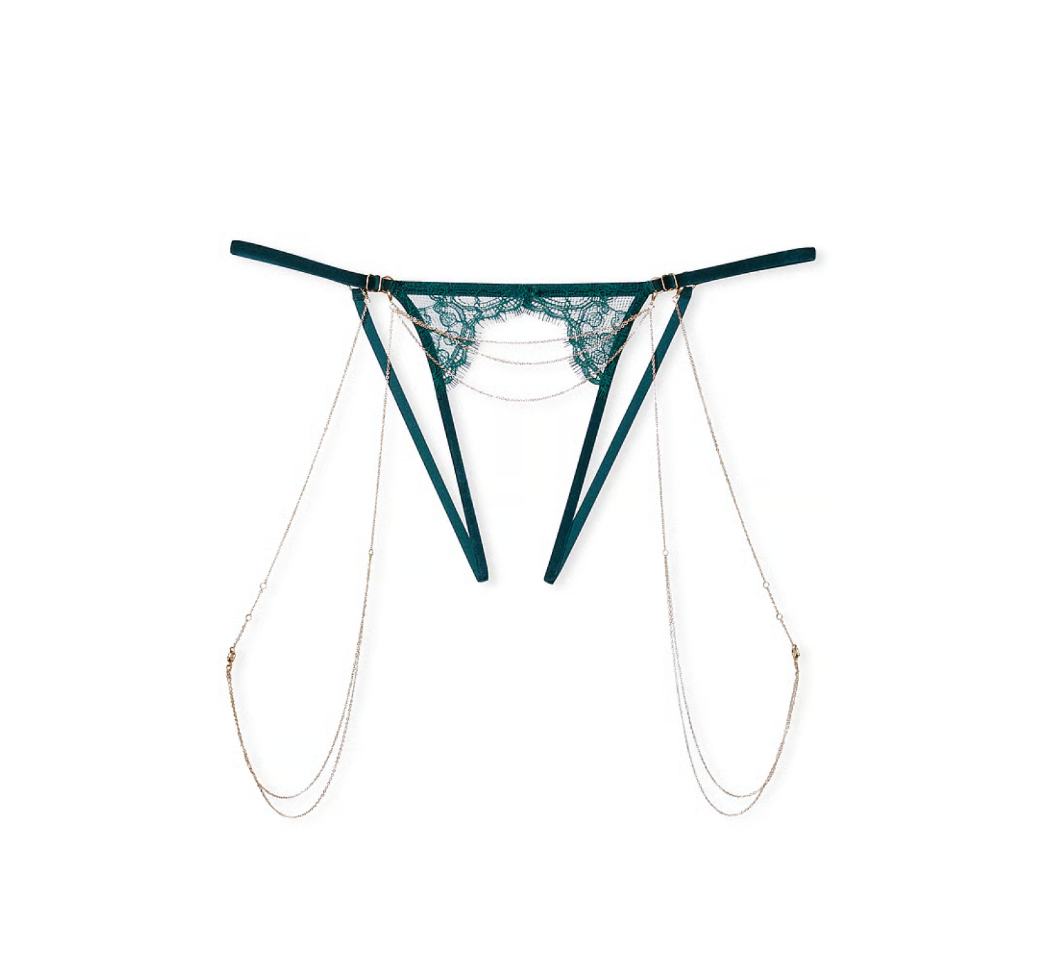 Комплект белья VERY SEXY Delicate Chain Open-Cup Lace Demi Bra Set