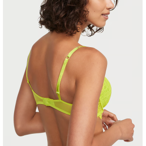 Комплект белья Shine Chain Strap Lace Push-Up Bra Limelight