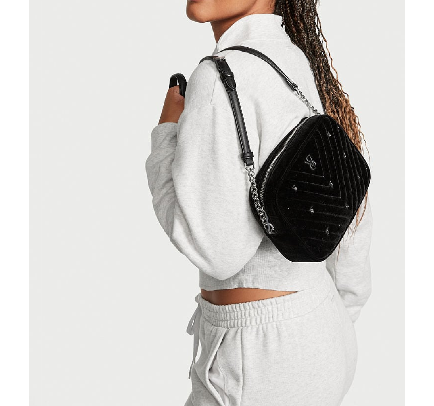 Сумка The Victoria Crossbody Camera Bag Velvet Black