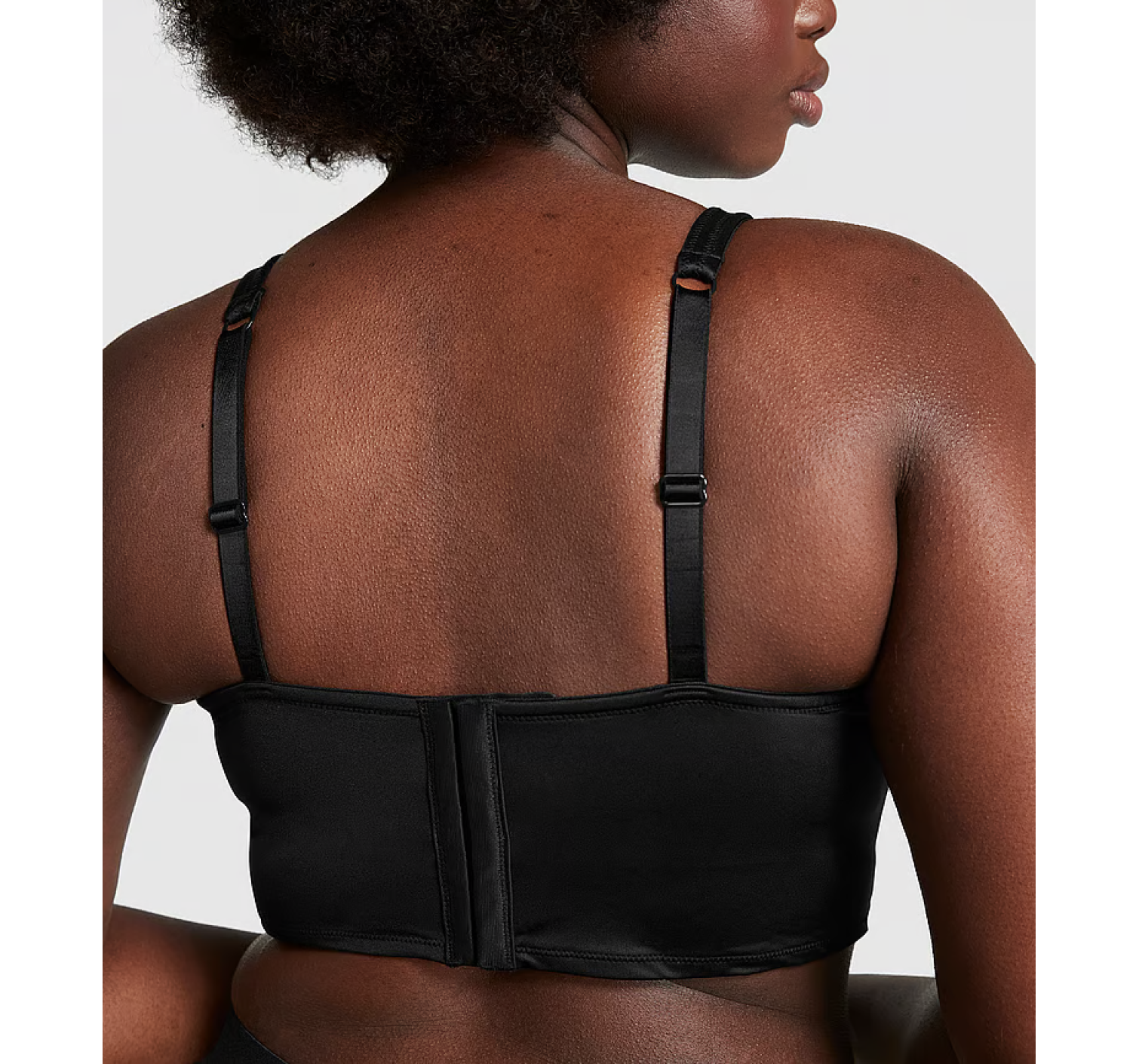 Корсетний топ Satin Lightly Lined Corset Top Black
