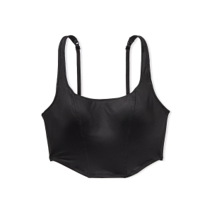 Корсетний топ Satin Lightly Lined Corset Top Black