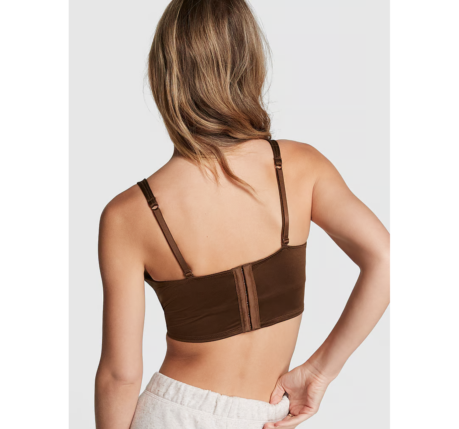 Корсетный топ Satin Lightly Lined Corset Top Chocolate Kiss