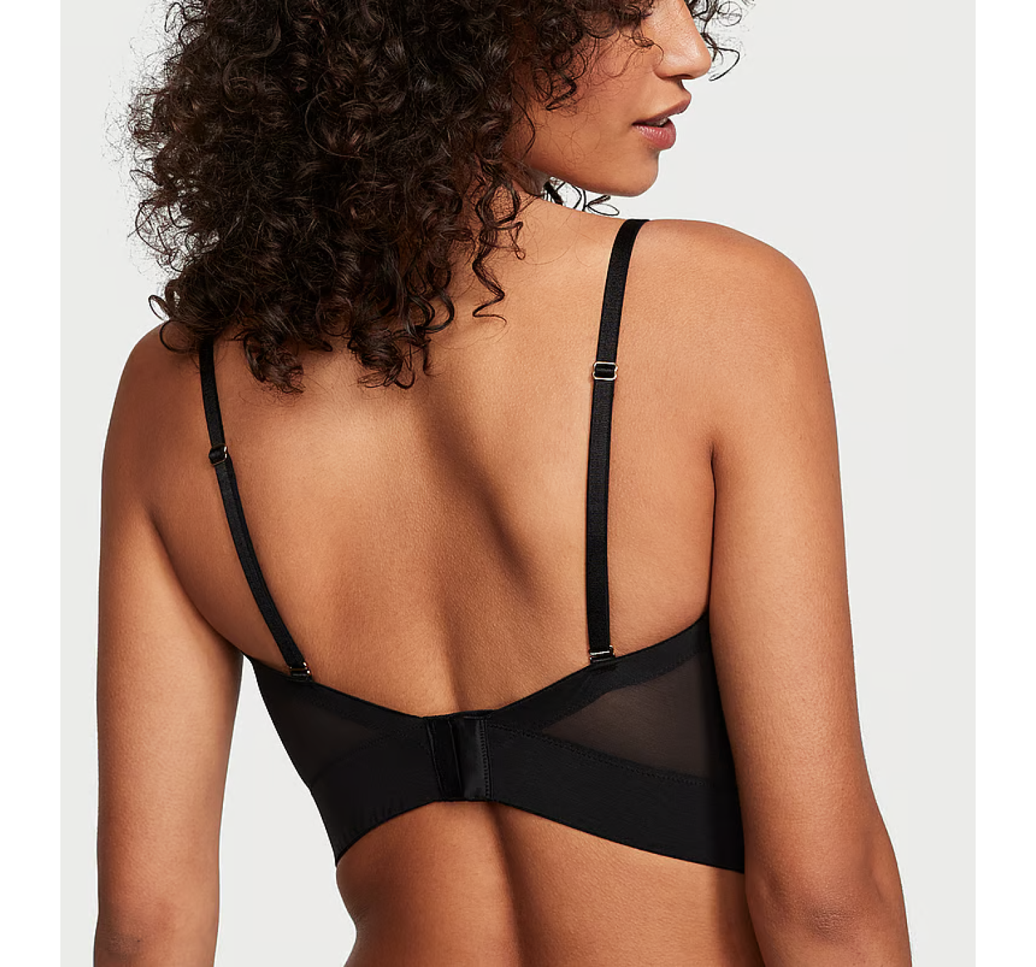 Комплект білизни Shine Logo Satin Strapless Corset Bra Set Black