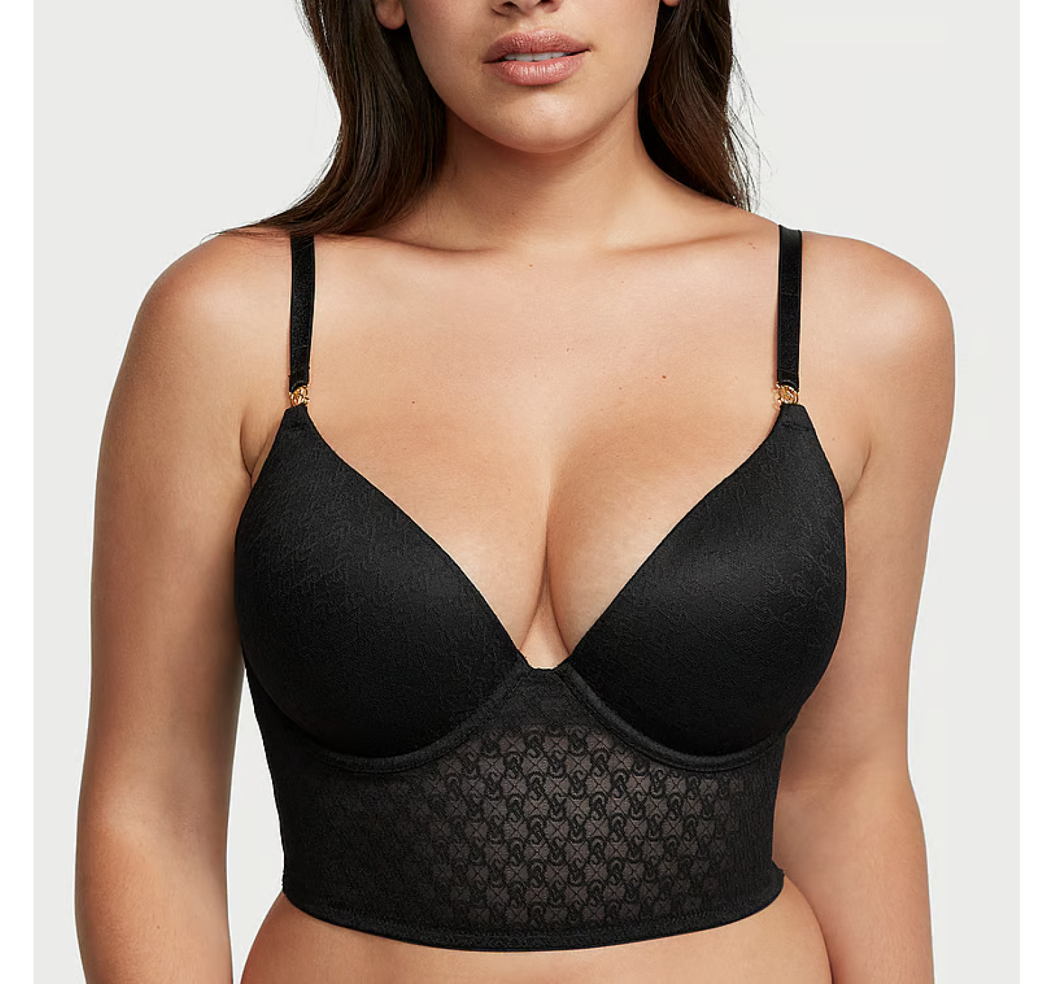 Бюстье Icon by Victoria's Secret Push-Up Corset Top Black