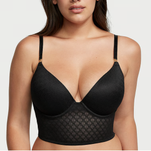 Бюстье Icon by Victoria's Secret Push-Up Corset Top Black