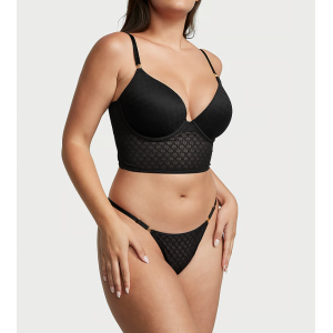 Бюстье Icon by Victoria's Secret Push-Up Corset Top Black