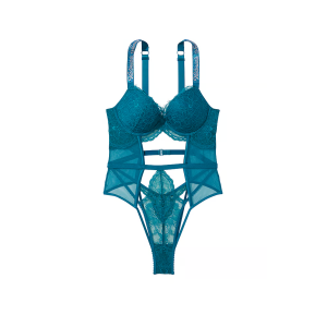 Боді Push-Up Shine Strap Teddy Evening Tide