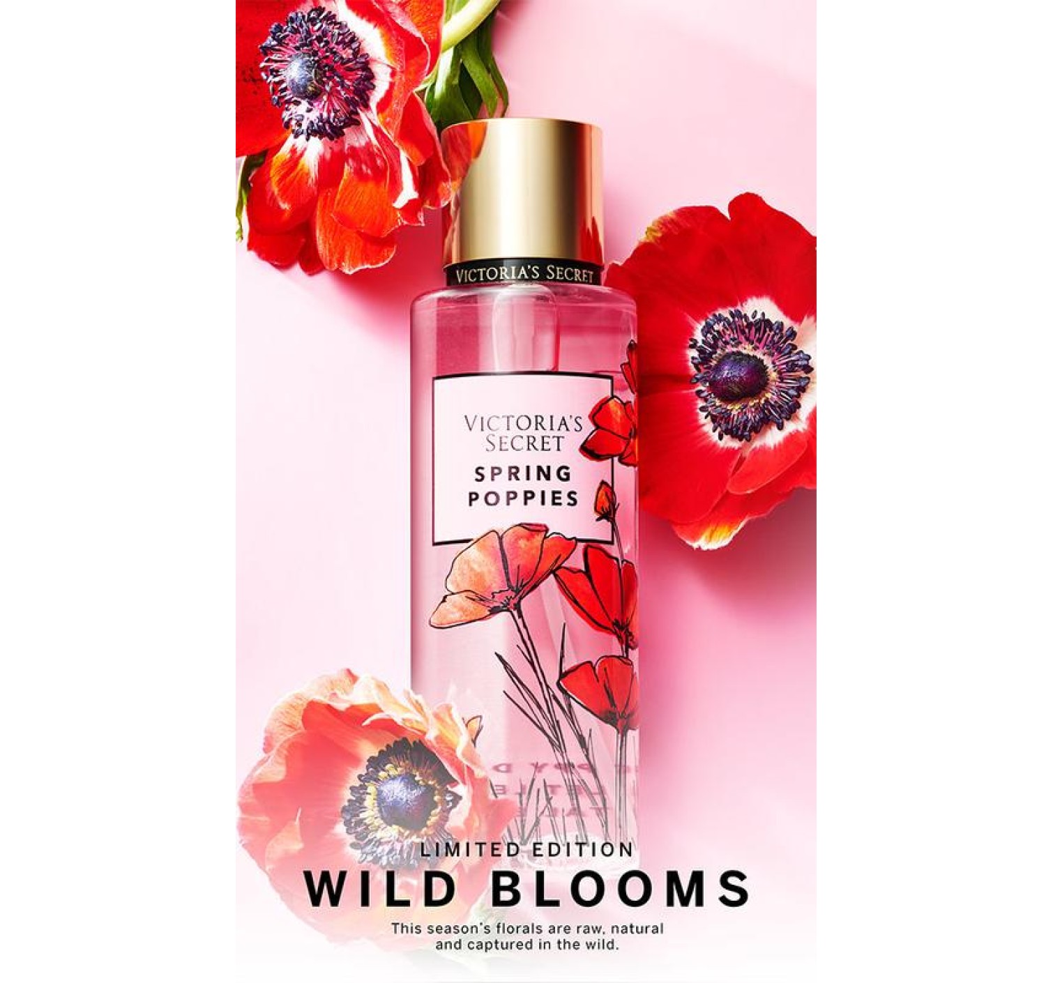 Спрей для тела Victoria's Secret Wild Blooms Fragrance mist Spring Poppies