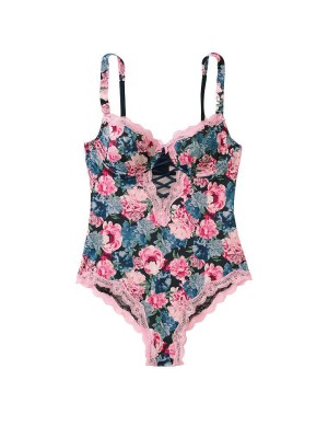 Боди body by VICTORIA Lace trim modal bodysuit 