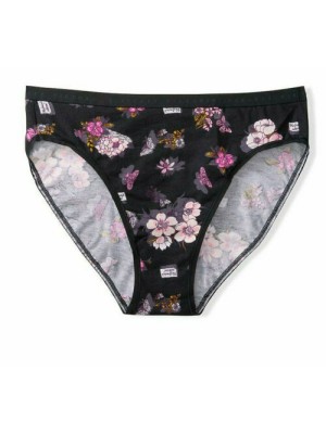 Трусики Victoria’s Secret Cotton High-Leg Brief Pink Floral