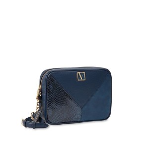 Сумка The Victoria Top Zip crossbody Black & Blue
