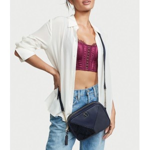 Сумка The Victoria Top Zip crossbody Black & Blue