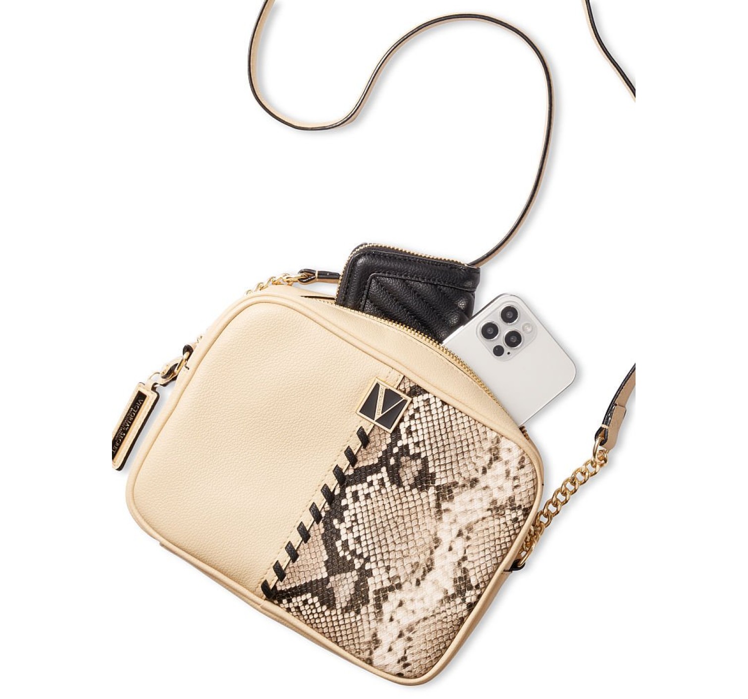 Сумка Виктория Сикрет The Victoria Top Zip crossbody Python