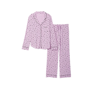 Піжама Victoria's Secret Modal Long Pj Set Black Hearts