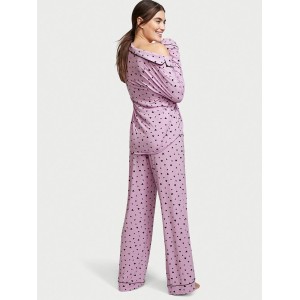 Піжама Victoria's Secret Modal Long Pj Set Black Hearts