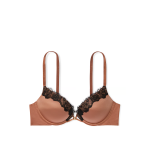 Бюстгальтер Bombshell Add-2-Cups Lace-Trim Push-Up Bra Caramel