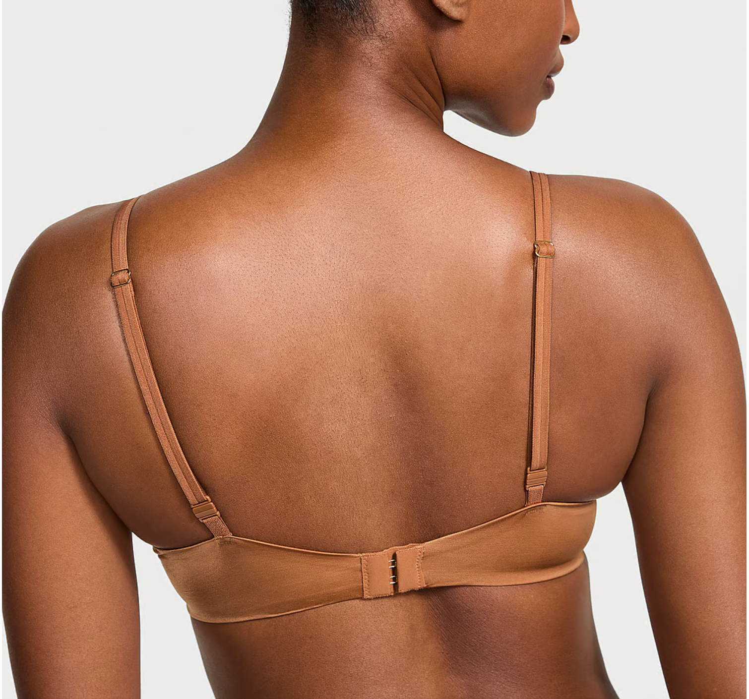 Бюстгальтер Smooth Lace-Trim Push-Up Bra Caramel