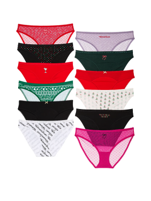 Адвент календарь трусиков 12-Pack Bikini Panties Holiday Advent Calendar