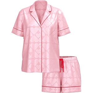 Пижама Glazed Satin Short Pajama Set Pretty Blossom