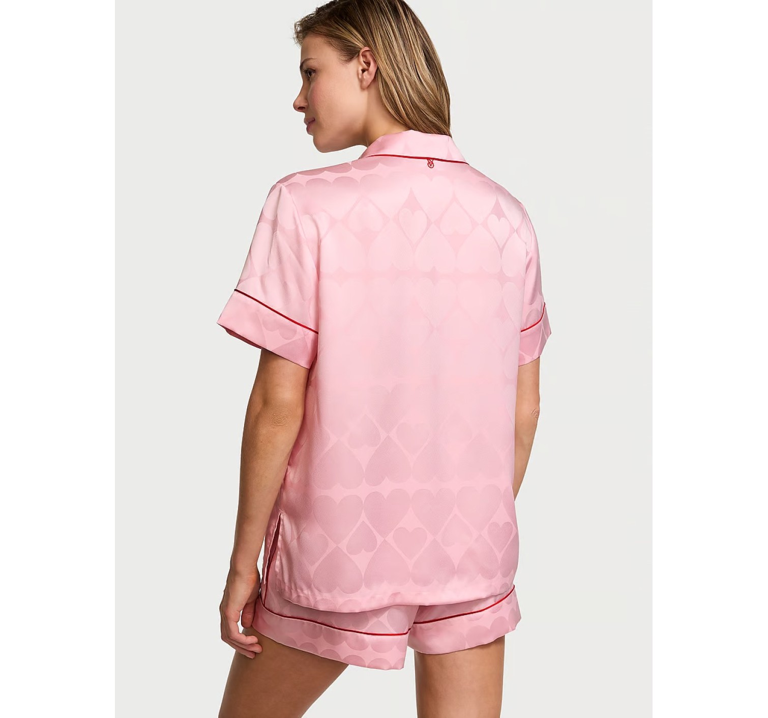 Пижама Glazed Satin Short Pajama Set Pretty Blossom