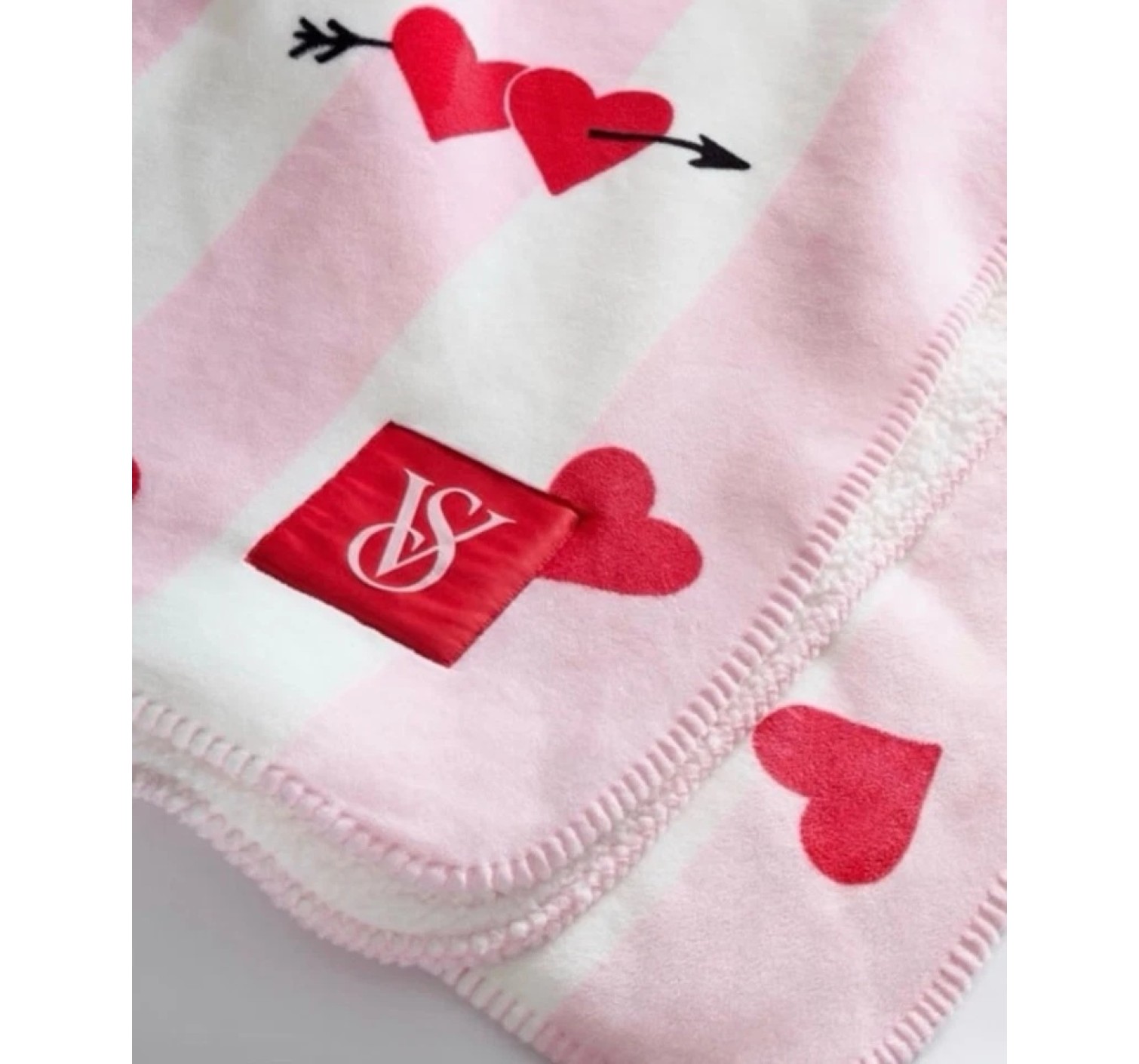 Плед Cozy plush Fleece Hearts blanket Victoria's Secret