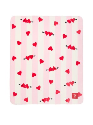 Плед Cozy plush Fleece Hearts blanket Victoria's Secret