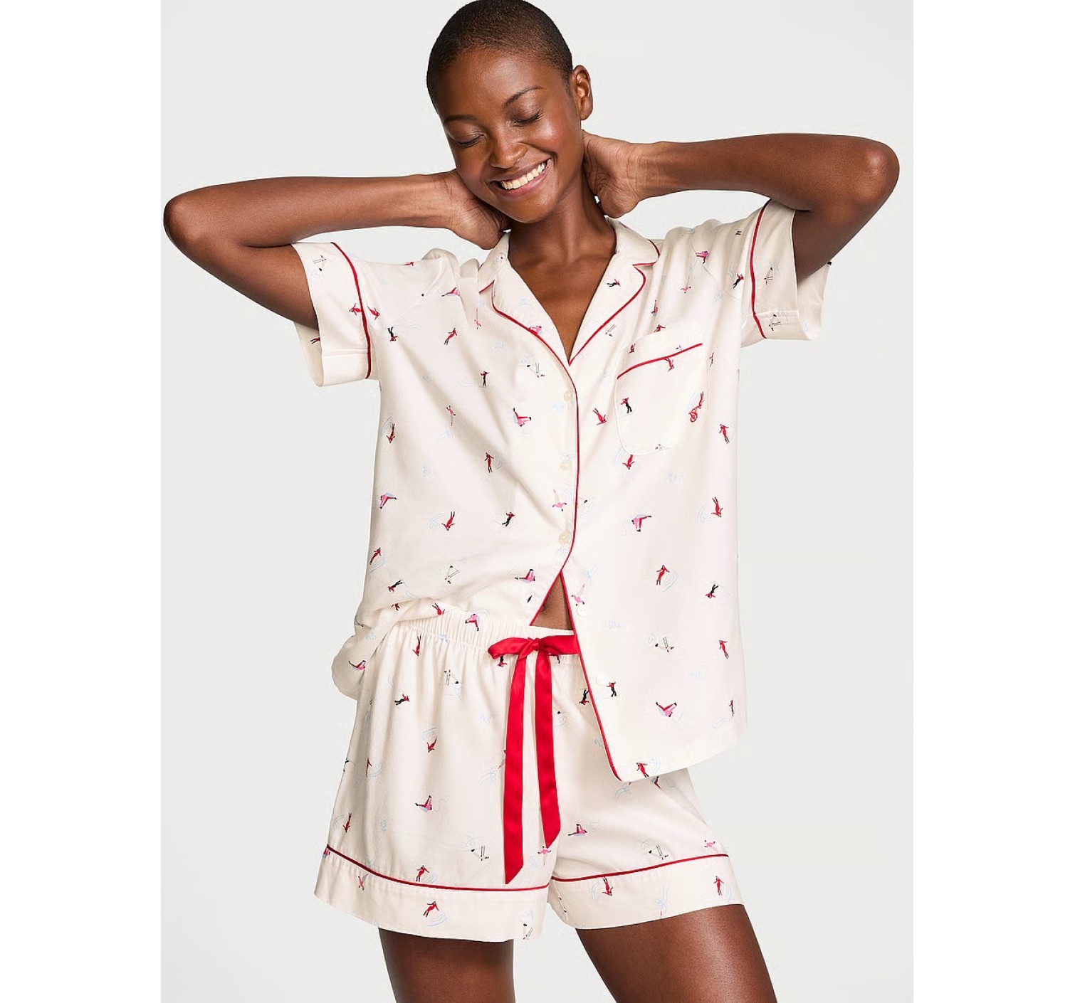 Піжама Flannel Short Pajama Set Skiers