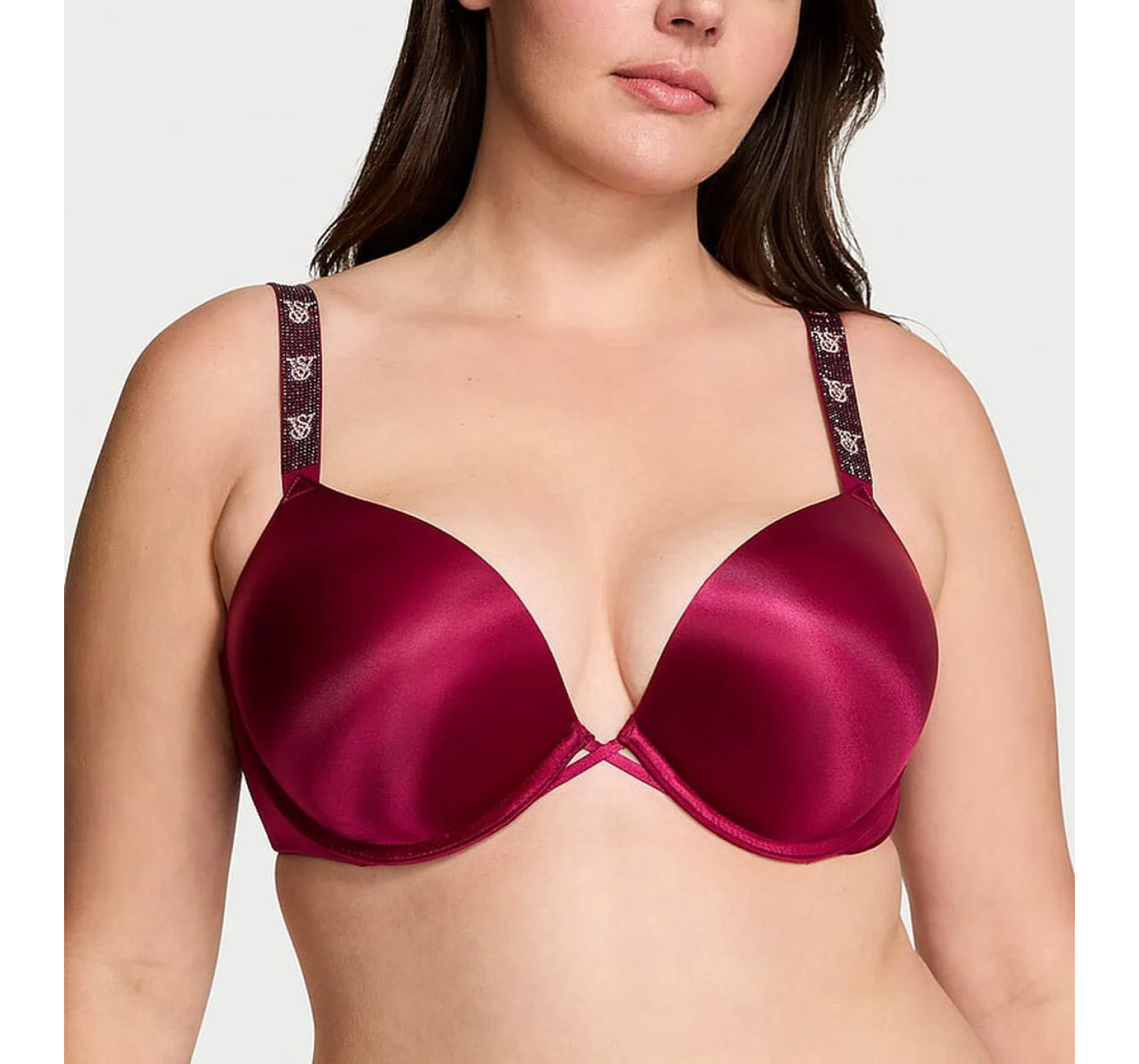 Комплект белья Bombshell Shine Strap Add-2-Cups Push-Up Bra Set Campari Red