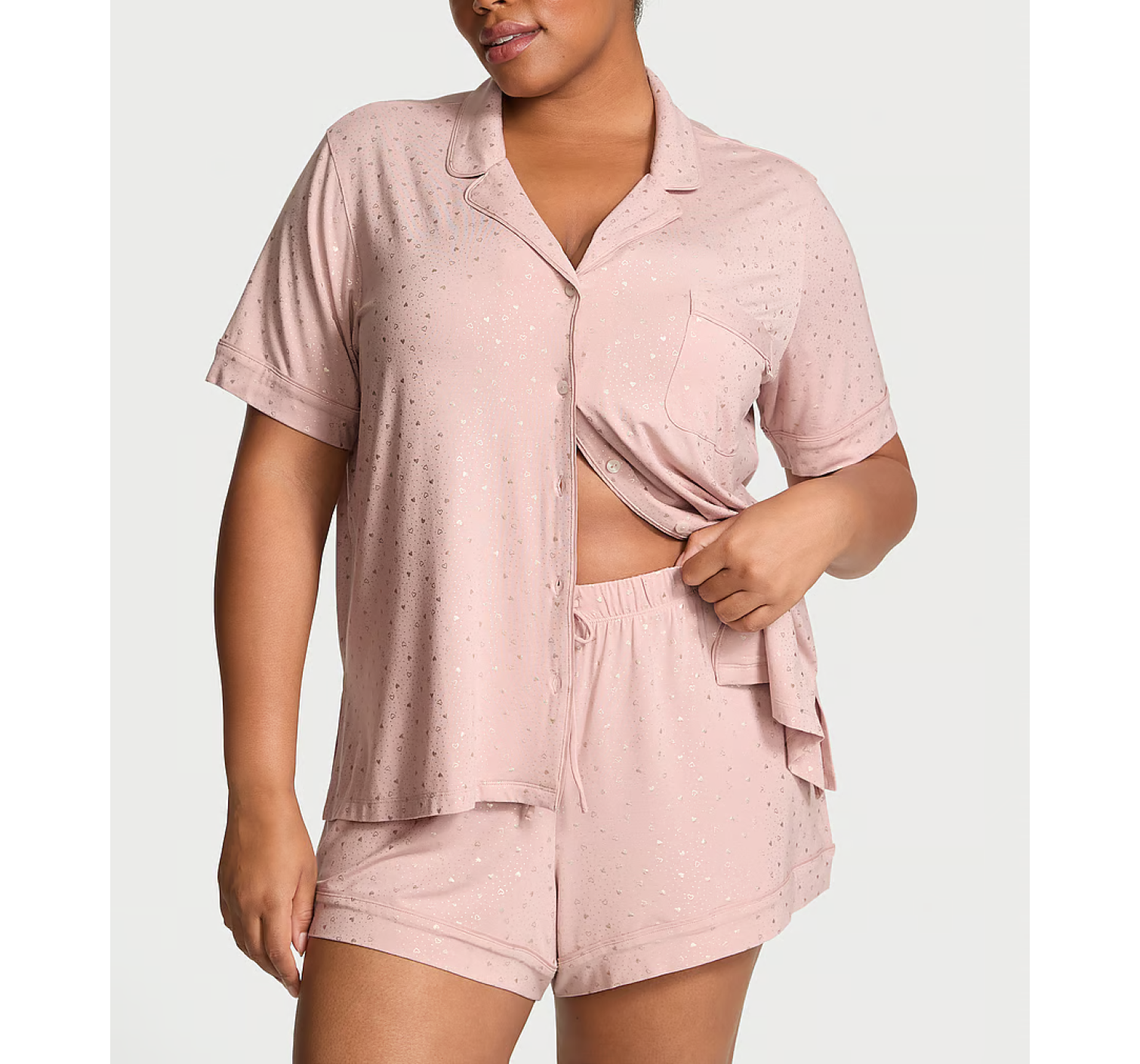 Піжама Modal Soft Short Pajama Set Pink Shimmer