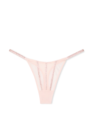 Трусики Sheer Shine Thong Panty Angel Pink