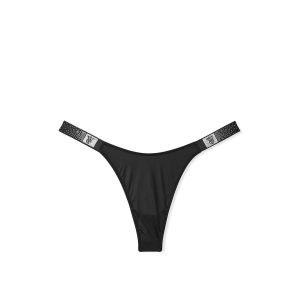 Трусики Scattered Shine Strap Smooth Thong Panty Black