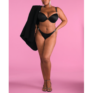 Трусики Scattered Shine Strap Smooth Thong Panty Black