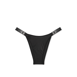 Трусики Scattered Shine Strap Brazilian Panty Black
