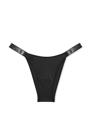 Трусики Scattered Shine Strap Brazilian Panty Black
