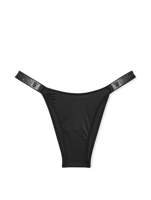 Трусики Scattered Shine Strap Brazilian Panty Black