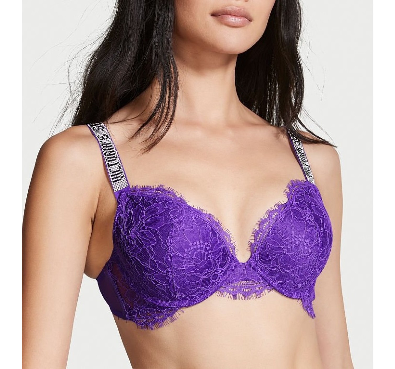 Комплект білизни VS Very Sexy Lace Shine Strap Push-up Bra set