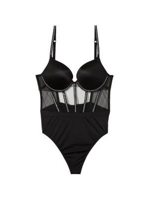 Боди Very Sexy Black Shine Teddy  Victoria’s Secret