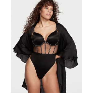 Боді Very Sexy Black Shine Teddy Victoria's Secret