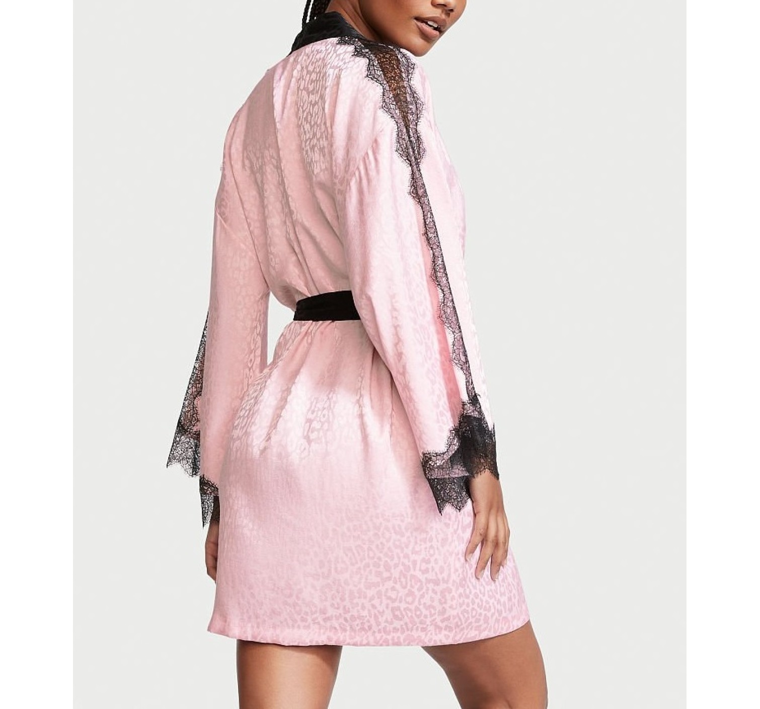 Халат Satin Jacquard Flounce Robe
